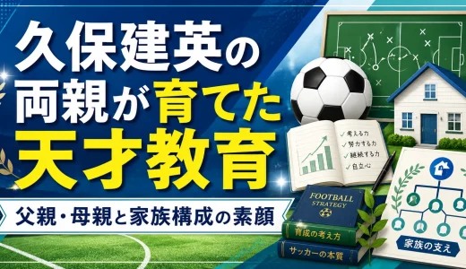 久保建英の両親が育てた天才教育｜父親・母親と家族構成の素顔